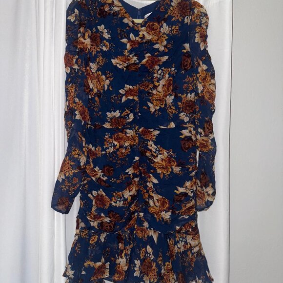 Veronica Beard Hedera Dress Electric Blue Floral Mini size 12 - Picture 13 of 13
